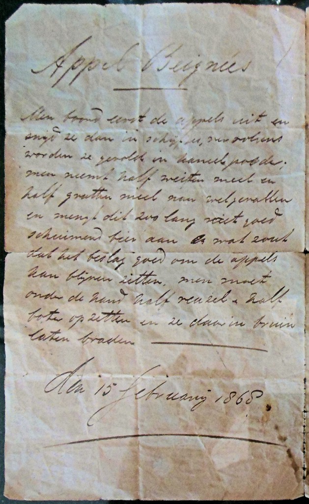 Recept appel beignets 1868